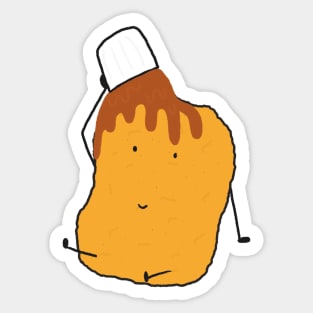 Kawaii Cute Chicken Nugget Food Anime Meme Funny Logo Art Sticker